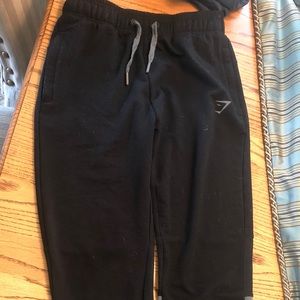 Gymshark black joggers sweats